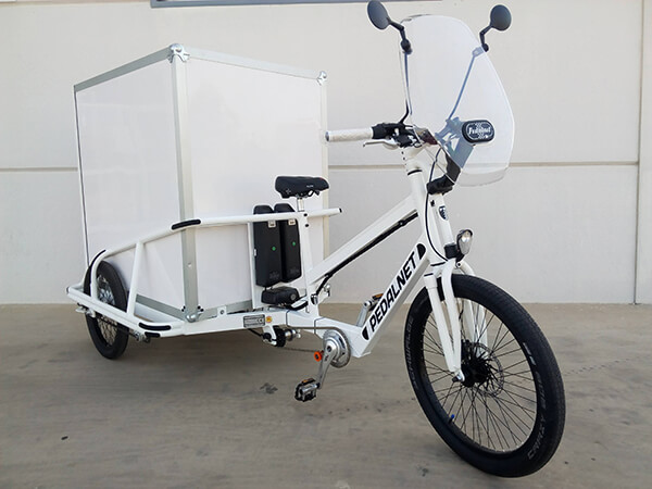 Cargo bike reparto mercancías hecho a medida con motor electrico